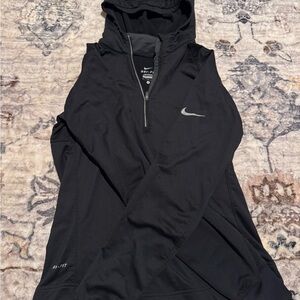 Nike Black Hoodie with Silver Swoosh